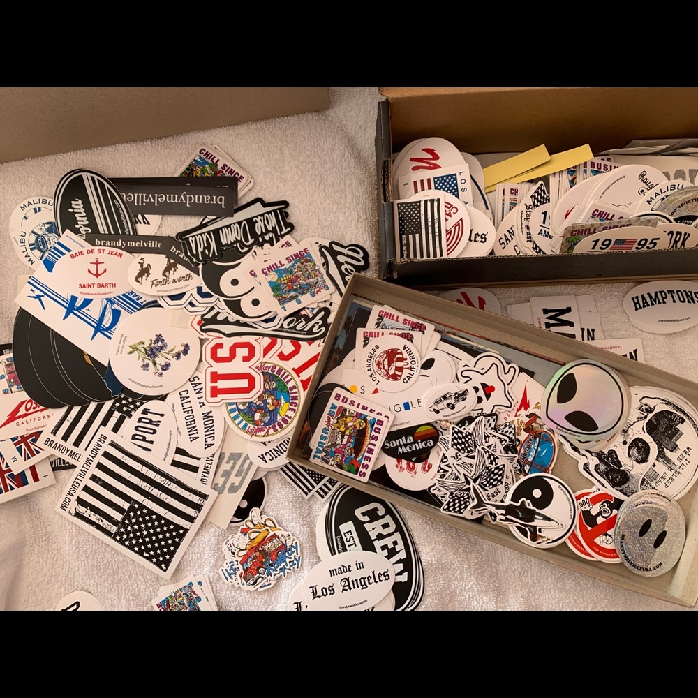 50 Brandy Melville stickers assorted